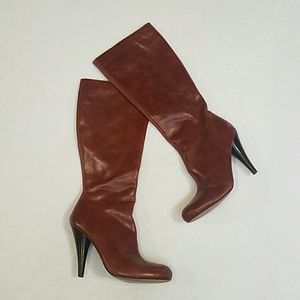 Dollhouse Venus Tall Boots in Cognac